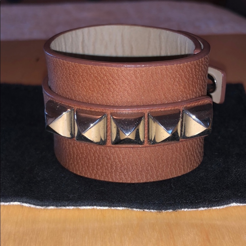 Juicy Couture Pyramid Spike Leather Bracelet